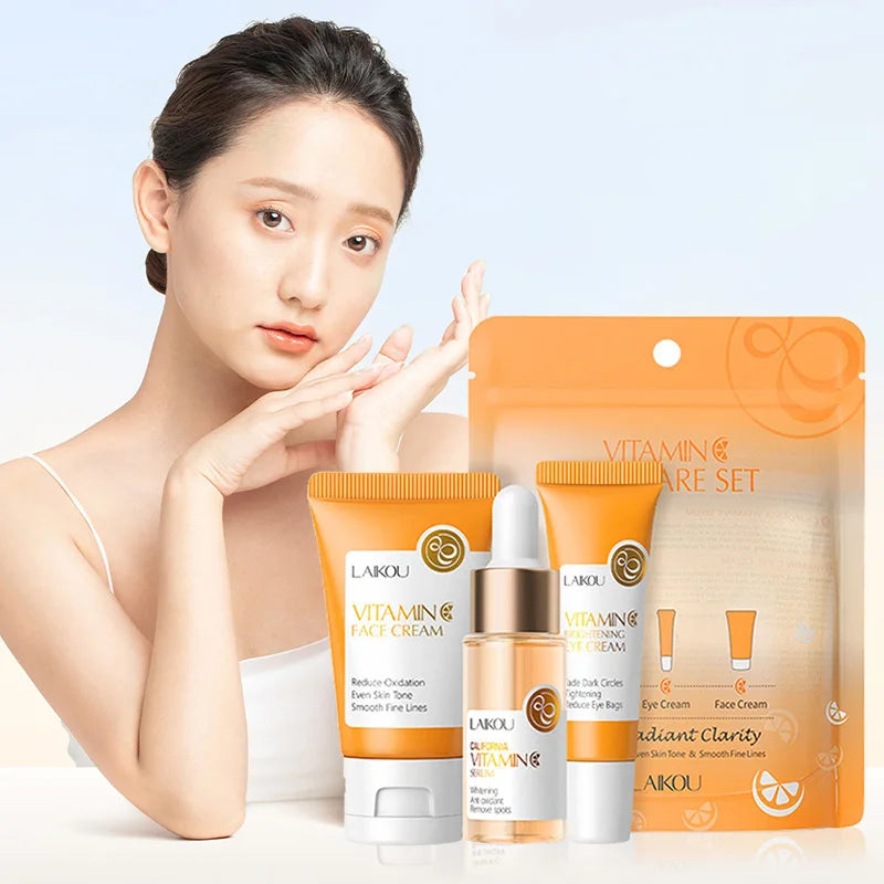 LAIKOU Vitamin C Skincare Set – 3pcs