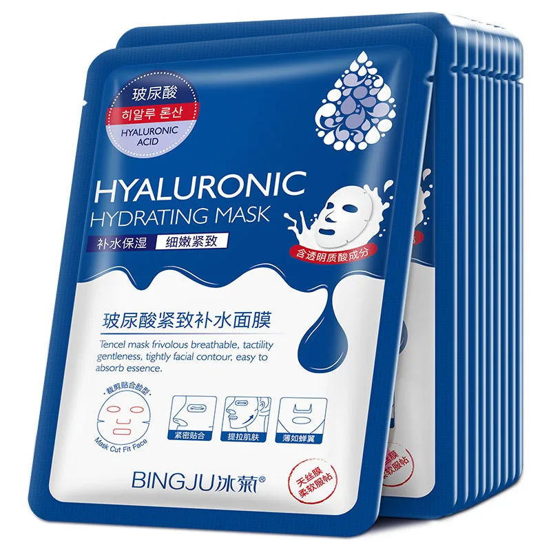 Hyaluronic Acid & Collagen Sheet Masks – 20 Pack