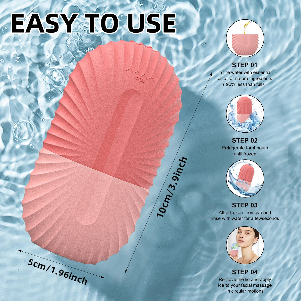 Silicone Face Ice Roller & Skin Care Mold
