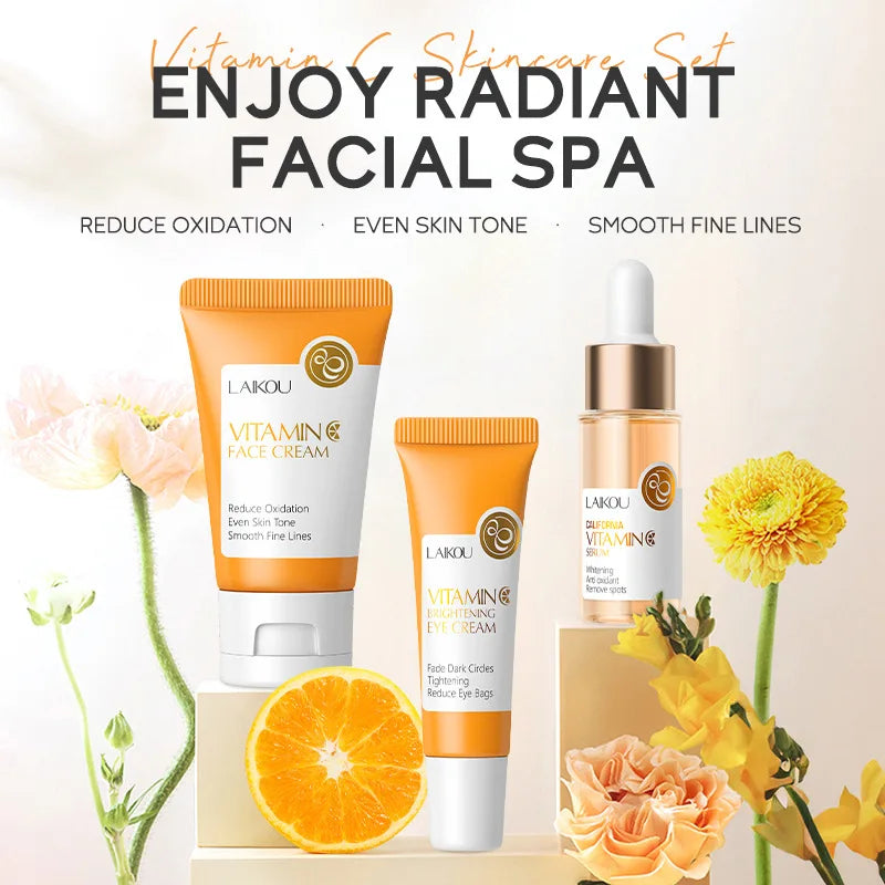 LAIKOU Vitamin C Skincare Set – 3pcs
