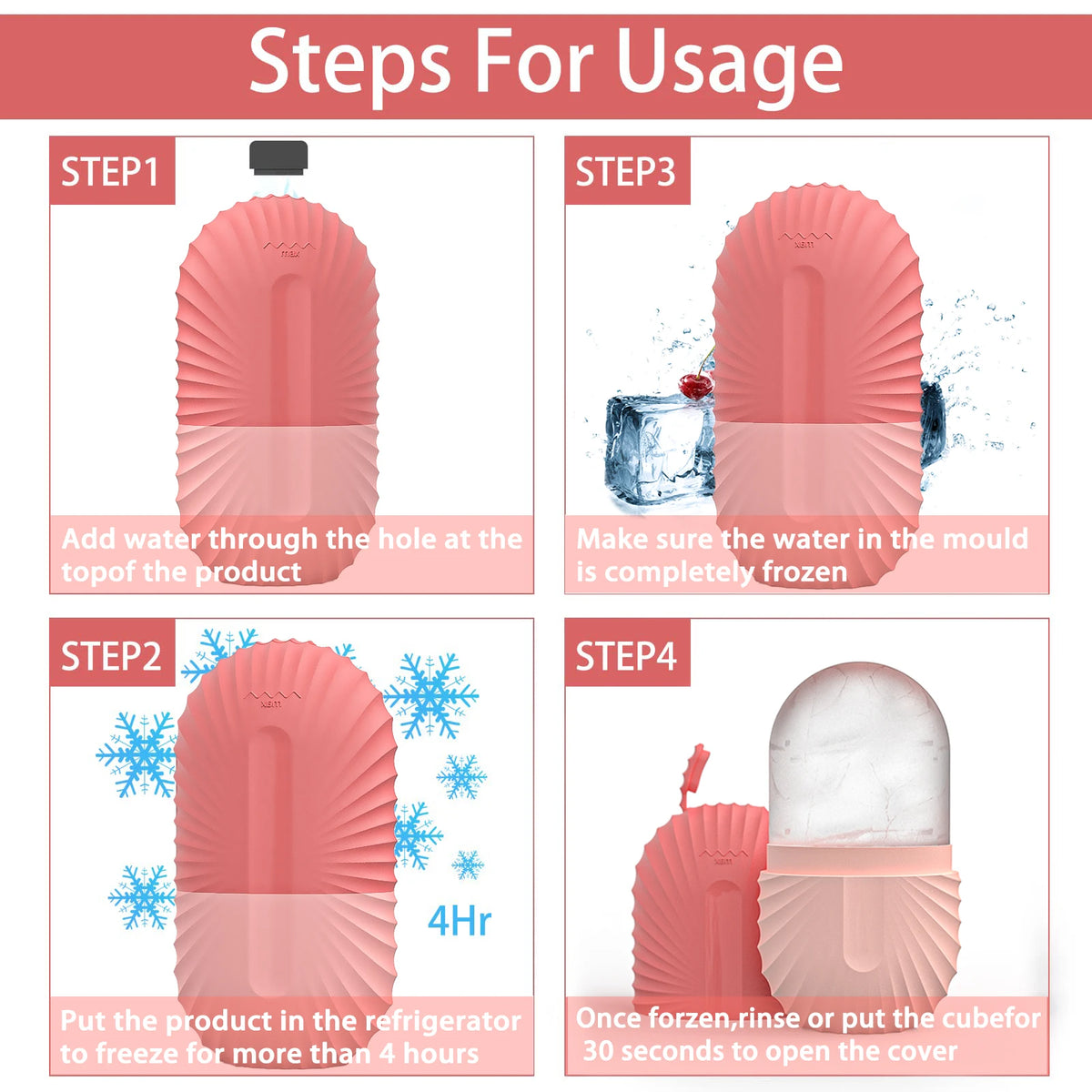 Silicone Face Ice Roller & Skin Care Mold