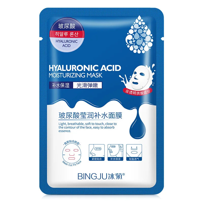 Hyaluronic Acid & Collagen Sheet Masks – 20 Pack