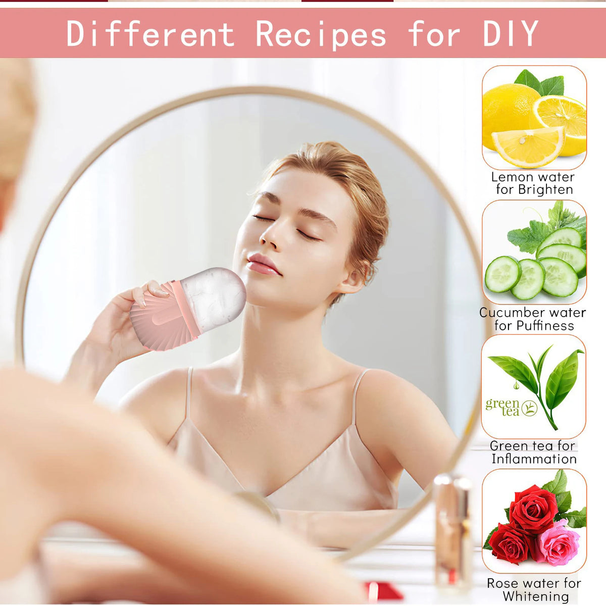 Silicone Face Ice Roller & Skin Care Mold